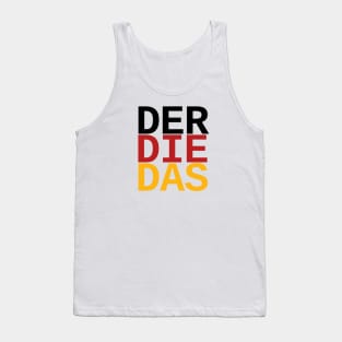 German "The" | Definite articles Grammar Language Germany Flag Tank Top